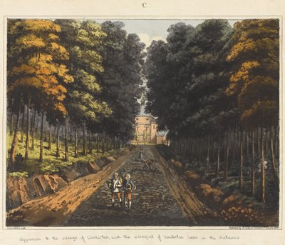Approach to the Village of Waterloo, with the Chapel of Waterloo Seen in the Distance, from 
